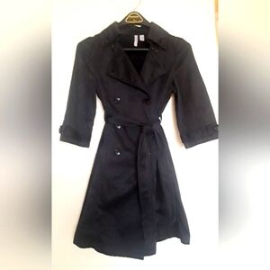 OLD NAVY BLACK TRENCH COAT